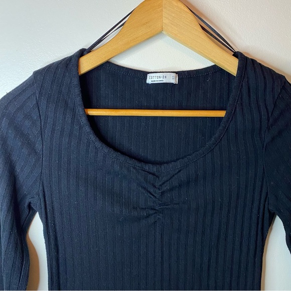 COTTON ON Ruched Ribbed Long Sleeve - Picture 2 of 6